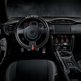 For INFINITI 15" Diameter Car Steering Wheel Cover Carbon Fiber Look Leather X1