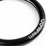 For INFINITI 15" Diameter Car Steering Wheel Cover Carbon Fiber Look Leather X1