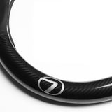 15" Carbon Fiber Style Quality Leather Car Steering Wheel Cover For All LEXUS NEW x1
