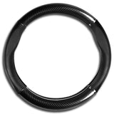 Universal 15" Carbon Fiber Style Quality Leather Car Steering Wheel Cover For All NEW x1