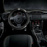 15" Carbon Fiber Style Quality Leather Car Steering Wheel Cover For All NISSAN NEW x1
