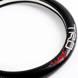 TOYOTA TRD Sports Set of Car 15" Steering Wheel Cover Carbon Fiber Style Leather with Seat Belt Covers
