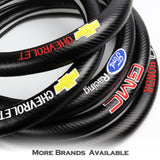 For FORD RACING 15" Diameter Car Steering Wheel Cover Carbon Fiber Look Leather X1