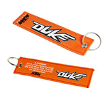 Motorcycle Key Chains Key Rings For KTM DUKE Keychain Key Tags Orange Keychains 2 pcs