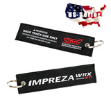 2pcs STi Lanyard WRX STI BRZ Forester Crosstrek Legacy Outback SUBARU IMPREZA Keychain Gift