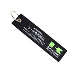 KAWASAKI Racing Set Biker Lanyard Motorcycle Key chain Green Strap Tag with DOUBLE SIDED Keychain