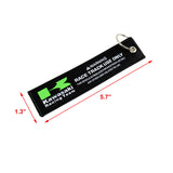 KAWASAKI Racing Black Set Biker Lanyard Motorcycle Key chain Strap Tag with DOUBLE SIDED Keychain