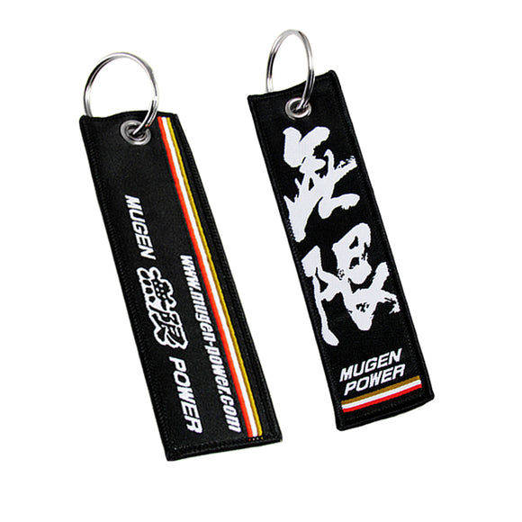 X2 New JDM MUGEN POWER DOUBLE SIDE Racing Cell Holders Keychain Universal 5