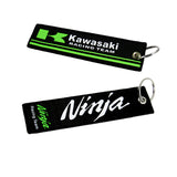 X2 NINJA KAWASAKI DUCATICORSE MOTORCYCLE DOUBLE SIDE Racing Cell Holders Keychain