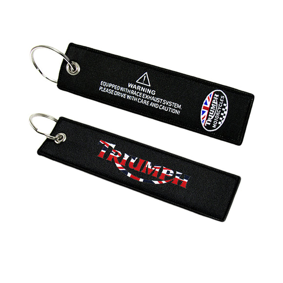 X2 For Triumph motorcycle Keychain Keyring Bike Modern Gift Double Sided New 5.7