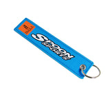 BLUE JDM SPOON SPORTS TYPE ONE DOUBLE SIDE Racing Cell Holders Keychain Universal 2PC