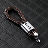 Audi Brown BV Style Calf Leather Keychain