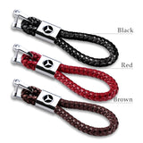 Mercedes-Benz Red BV Style Calf Leather Keychain 1pc