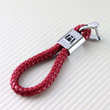 Honda Red BV Style Calf Leather Keychain