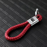 Honda Red BV Style Calf Leather Keychain