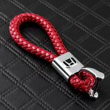 Honda Red BV Style Calf Leather Keychain