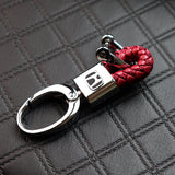 Honda Small Red BV Style Calf Leather Keychain