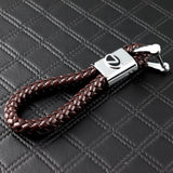 Lexus Brown BV Style Calf Leather Keychain
