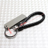 NEW Black Supreme3M Metal Pendant with Calf Leather Keychain Key Ring Tag Gift Deco x1