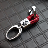 Toyota Small Red BV Style Calf Leather Keychain