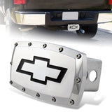 CHEVROLET CHEVY LOGO Hitch Cover Plug Cap For 2" Trailer Receiver with ALLEN BOLTS DESIGN
