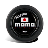 Blue Line 350mm MOMO Racing Steering Wheel Microfiber Leather with MOMO Horn Button