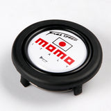 MOMO White Full Speed Steering Wheel Horn Button Sport Competition Tuning 59mm