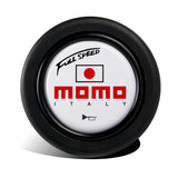 MOMO White Full Speed Steering Wheel Horn Button Sport Competition Tuning 59mm