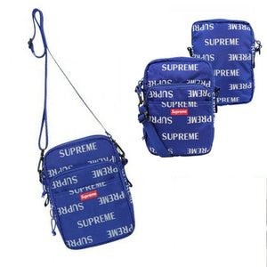 9" Supreme3M Blue  Reflective Repeat Small Shoulder Popular Messenger Bag NEW 9"x 6.6"