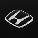 3 PCS Set Black JDM H Front & Rear Emblems with Civic Rear Chrome Emblem For 06-11 CIVIC SEDAN DX EX LX SI