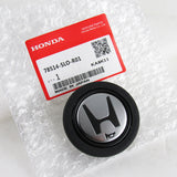 HONDA Set Faux Leather 15" Diameter Car Steering Wheel Cover with LOGO Horn Button