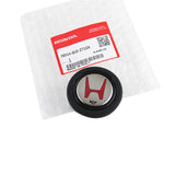 HONDA Set Quality Leather 15" Diameter Car Steering Wheel Cover with LOGO Horn Button