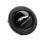 JAGUAR Black / Silver Horn Button fits MOMO RAID NRG Steering Wheel Racing New