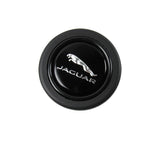 JAGUAR Black / Silver Horn Button fits MOMO RAID NRG Steering Wheel Racing New