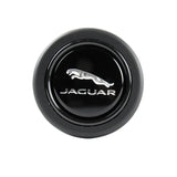 JAGUAR Black / Silver Horn Button fits MOMO RAID NRG Steering Wheel Racing New