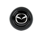 MAZDA New Black / Silver Horn Button fits MOMO RAID NRG Steering Wheel Mazdaspeed Racing