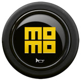 MOMO gloss black/Yellow Steering Wheel Horn Button Sport Competition Tuning 59mm