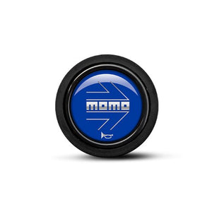MOMO Steering Wheel Horn Button Black / Blue New