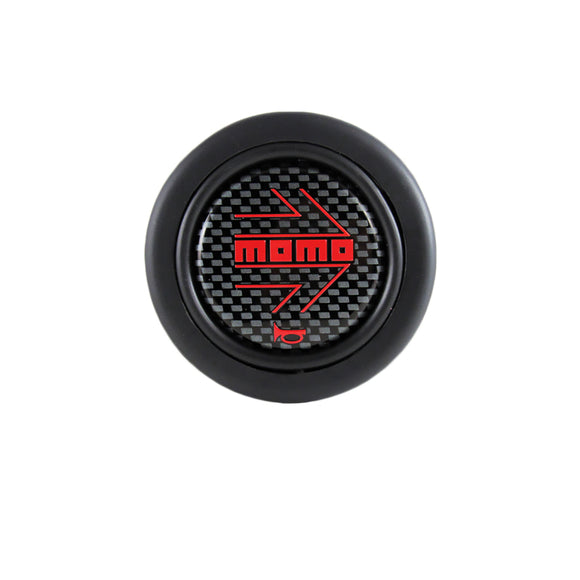 MOMO gloss black/Carbon Steering Wheel Horn Button Sport Competition Tuning 59mm