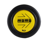 MOMO Yellow / Black Steering Wheel Horn Button Sport Competition Tuning 59mm