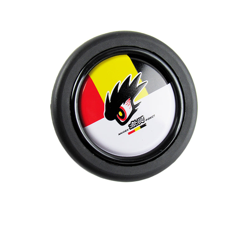 thumbnail image 2 of 56mm Blue Horn Button For Momo Raid Sparco NRG Steering Wheels | Universal Fit 2 of 4