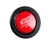 MUGEN POWER Set 15" Diameter Steering Wheel Cover Carbon Fiber Look Leather with Red JDM Logo Horn Button
