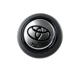 TOYOTA New Set Faux Leather 15" Diameter Car Auto Steering Wheel Cover with Logo Horn Button
