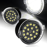 2017-2018 Ford Fusion/Mondeo Carbon Style 3-Piece Front Bumper Body Spoiler Splitter Lip Kit with Side Mirror Puddle Lights