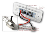 For Mercedes C CLK SL SLR Class W203 A209 R230 R199 SMD LED License Plate Lights with Bumper Badge Scratch Guard Set