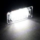Audi Set For 1999-2006 TT Xenon White 18-SMD LED 6000K License Plate Lights Lamps with Keychain