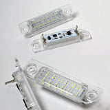 For Ford Set of Xenon White LED 6000K License Plate Lights with Wheel Tire Valves Dust Stem Air Caps