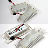 Jeep Set For 2014-2018 Cherokee Xenon White 18-SMD LED 6000K License Plate Lights with Emblem Badges