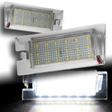 For 2014-2018 Jeep Cherokee Xenon White 18-SMD LED 6000K License Plate Lights