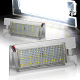 Jeep Set For 2014-2018 Cherokee Xenon White 18-SMD LED 6000K License Plate Lights with Emblem Badges